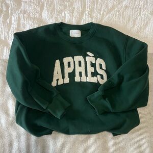 Apres Ski Green Sweatshirt